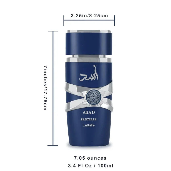 100ml Original Asad Men's Eau De Toilette Spray Long-lasting Fragrance High Quality Unisex Arabian Perfume Pheromone Arabic